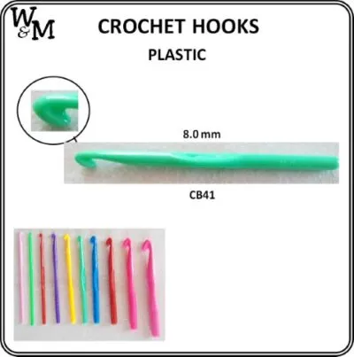 Crochet Hook Plastic 8.0mm