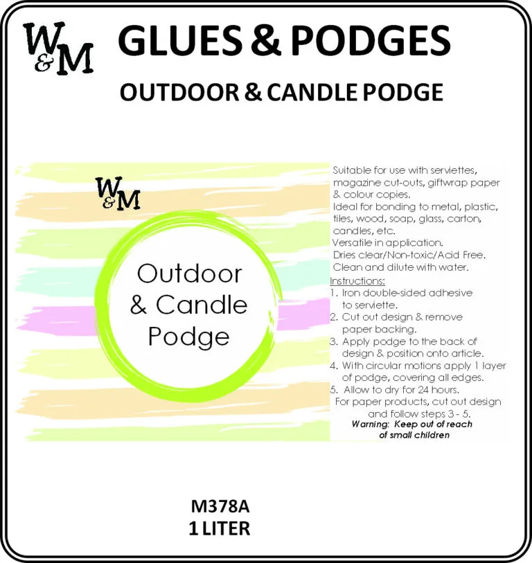 Disc - Podge 1000ml outdoor & candle