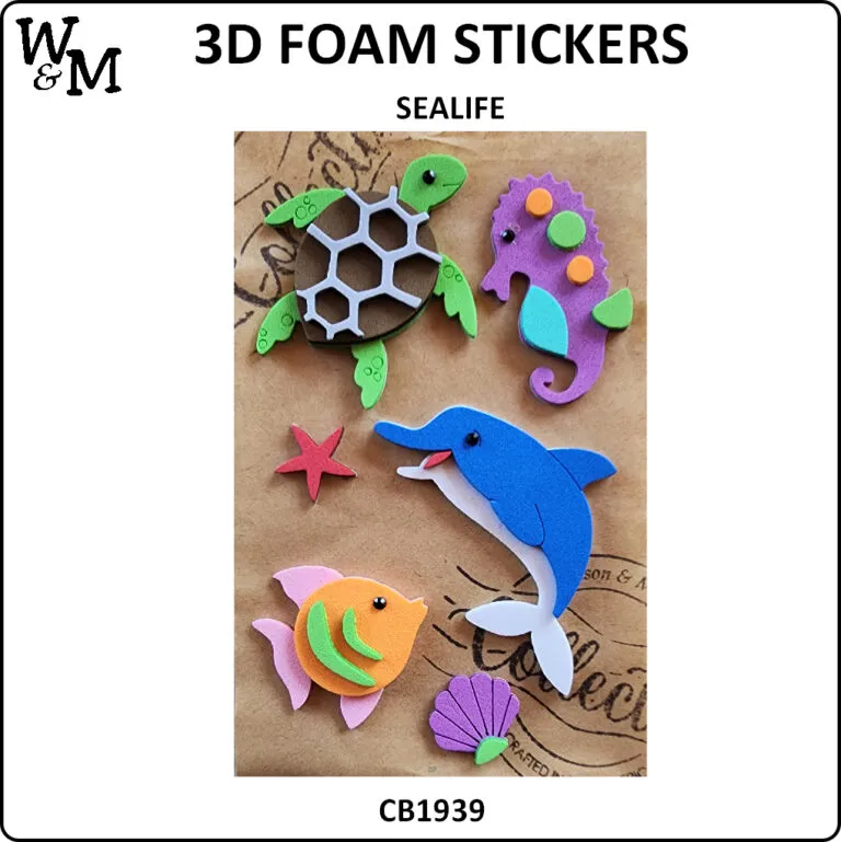 Foam Sticker 3D Sea Life