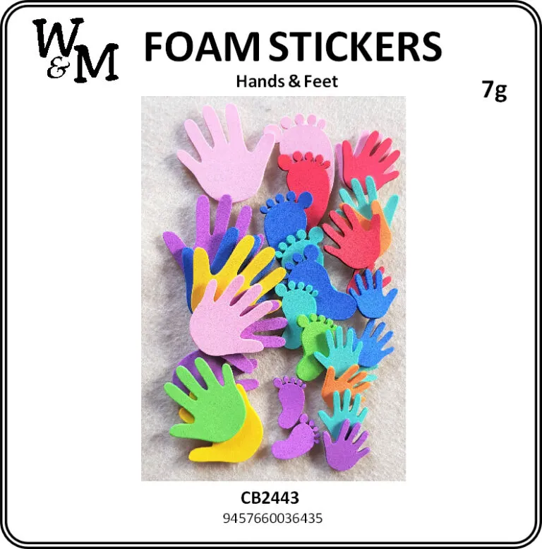 Foam Sticker Hands and Feet 7g