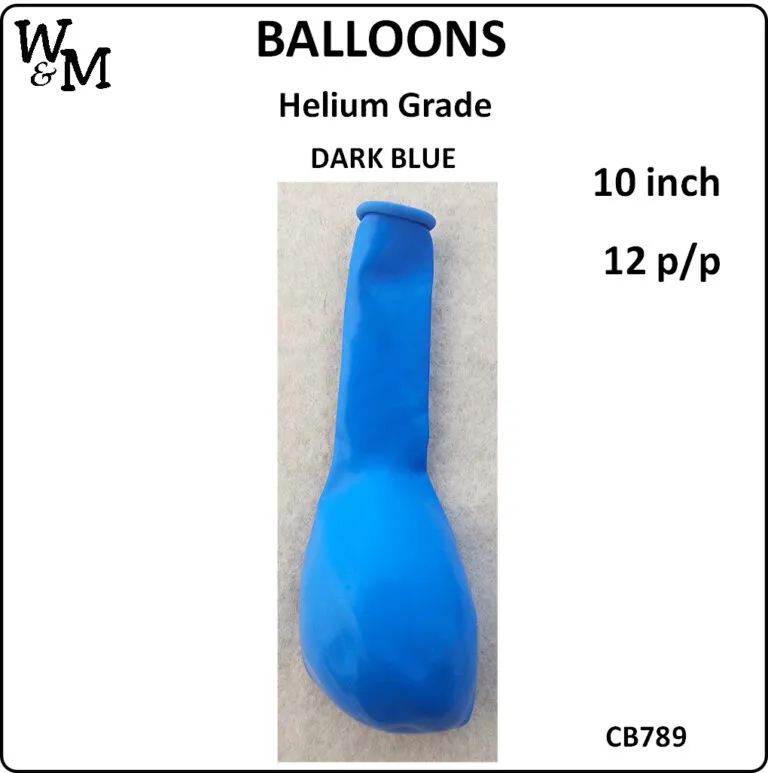 Balloons Dark Blue 12`s
