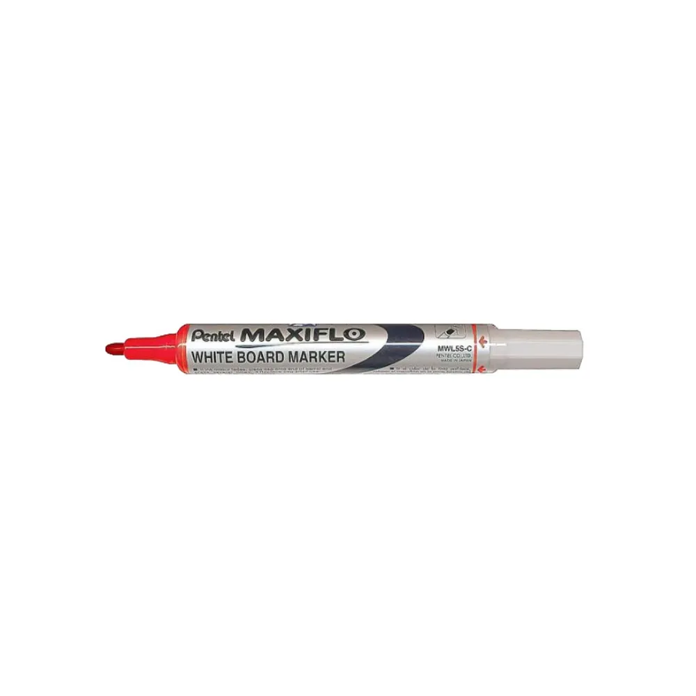 [3474377910724] Marker Whiteboard Red MWL5S-B - Maxiflo 