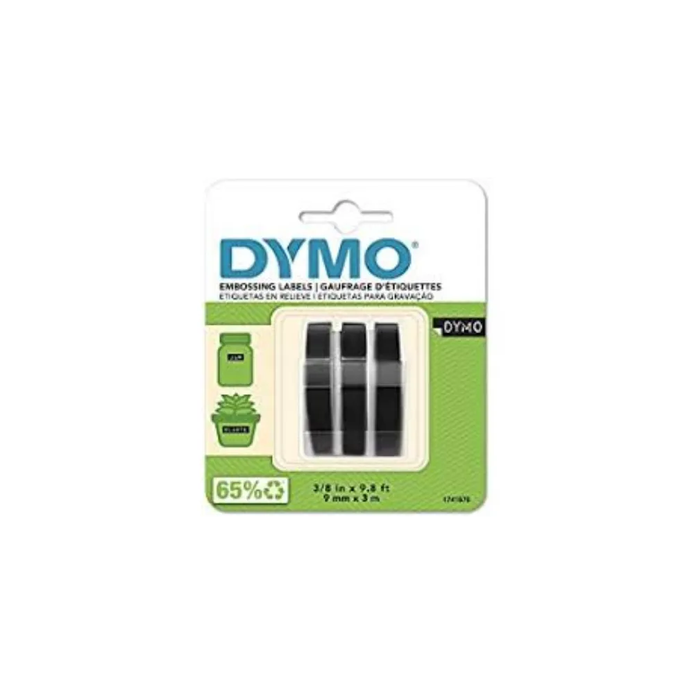 [3501170847732] Tape 9x3 Black Carded 3s - Dymo