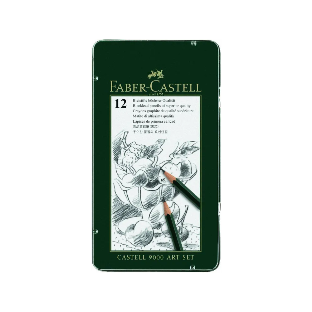 [4005401190653] Pencil graphite 9000 ART tin 12`s - Faber Castel
