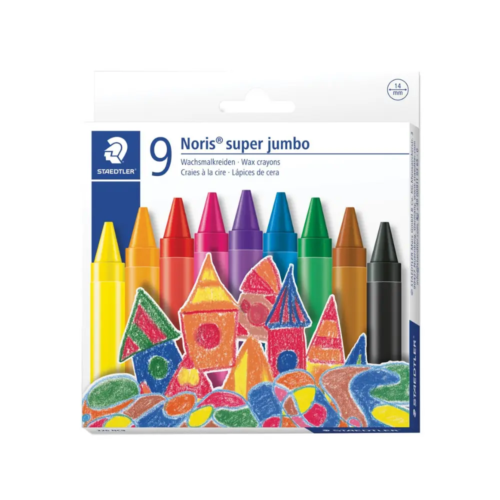 [4007817102251] Crayon Wax Jumbo 9`s - Staedtler 