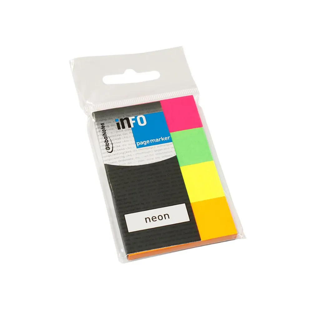 Info Page Marker 4x50 sht Neon 5670-89