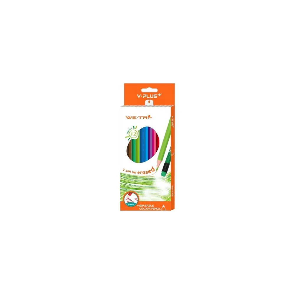 Pencil Colouring Erasable We Tri 12`s - Y-Plus