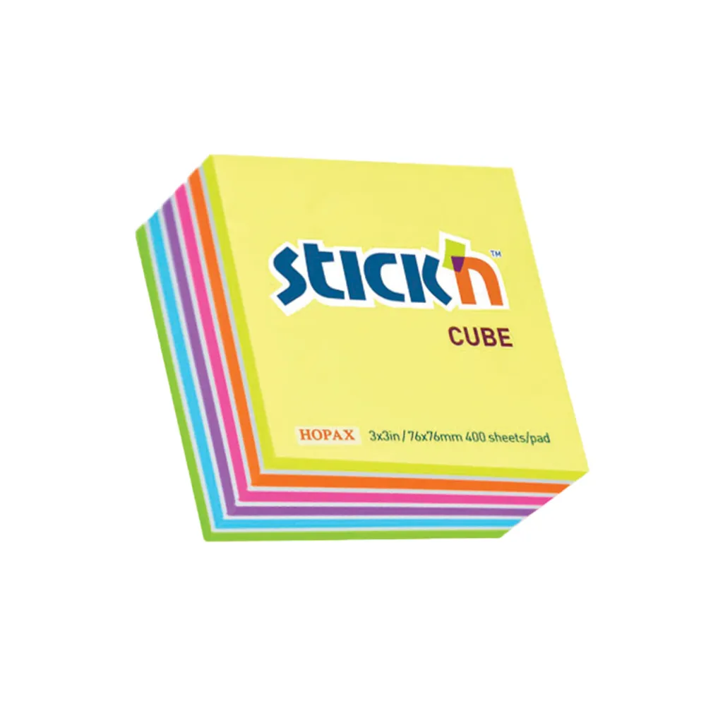 Stick `n Note Cube 76x76 400`s White Stripe