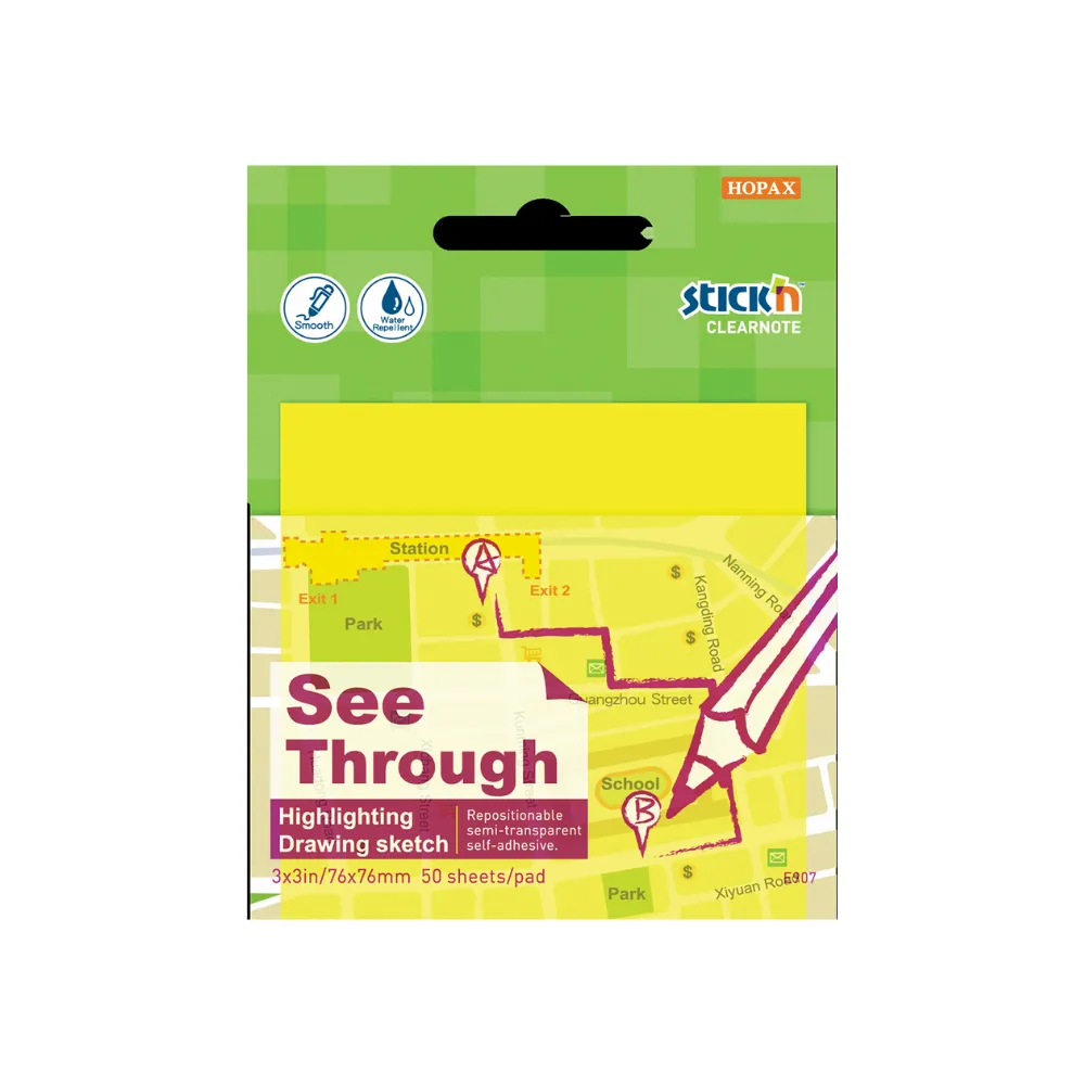 Stick `n Note 76x76mm 50 Sht Lemon