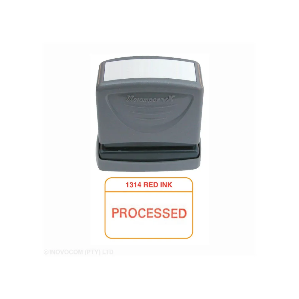 Stamp Processed Red 1314 - Xstamper 