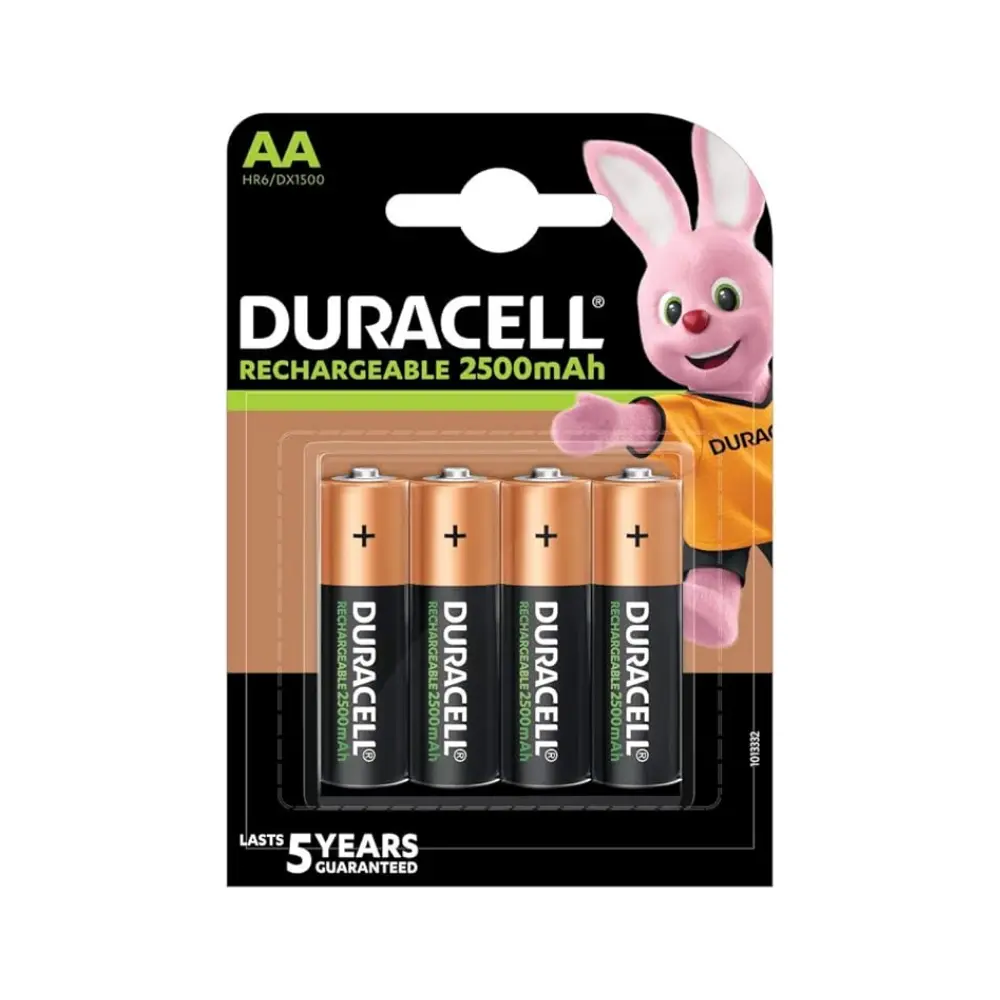 Battery Rechargable AA 4`s 2500mAh - Duracell 