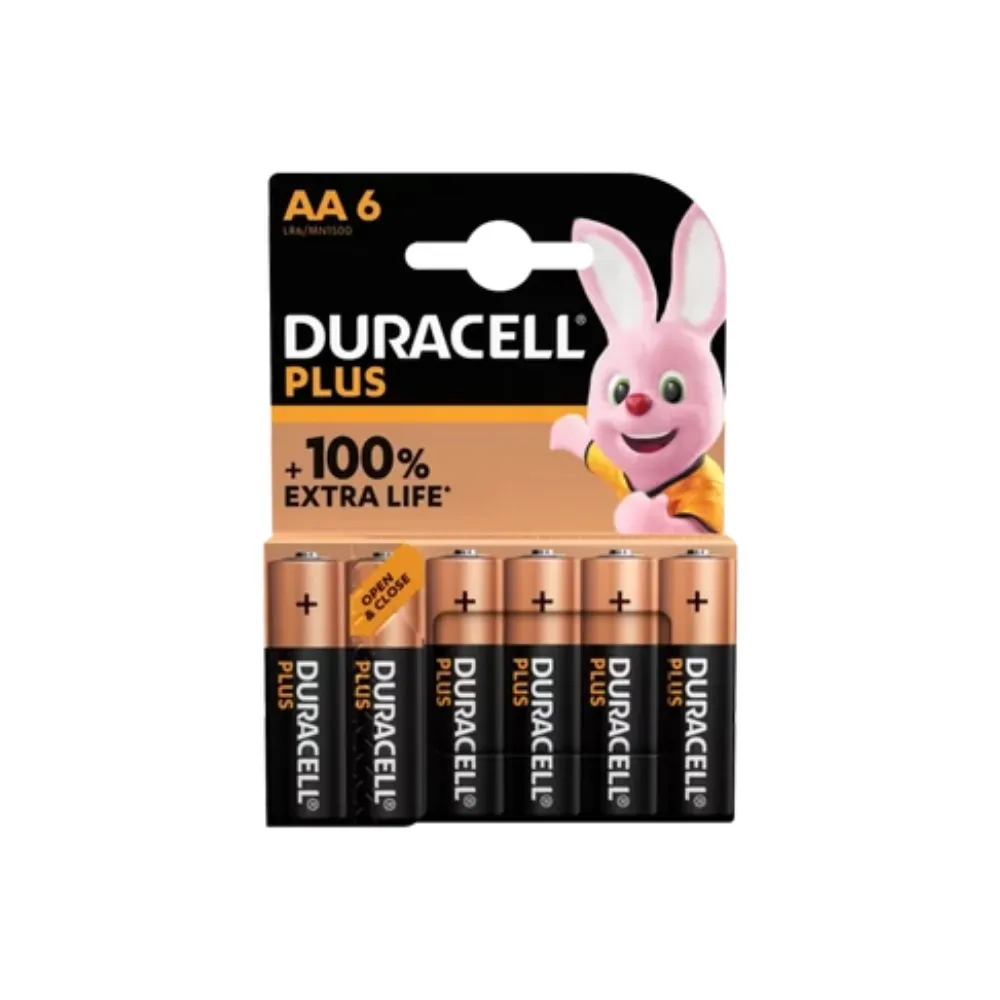 Battery Plus AA 6`s - Duracell 
