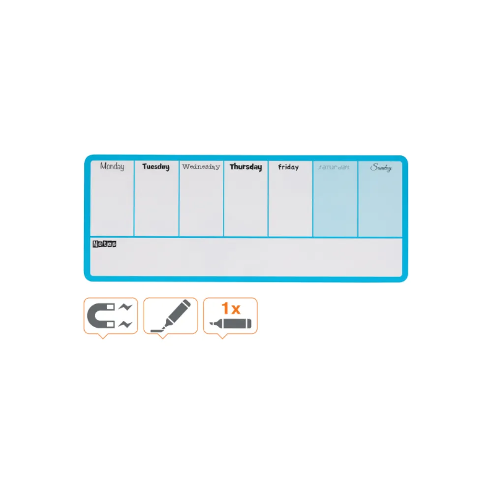 Rexel Weekly Organiser Blue 140x360mm - Delete