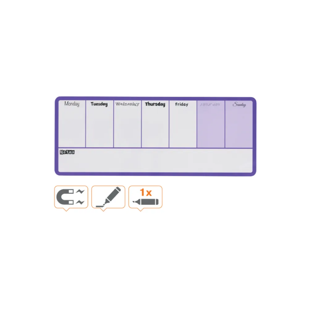 [5028252441612] Rexel Weekly Organiser Purple 140x360mm - Delete