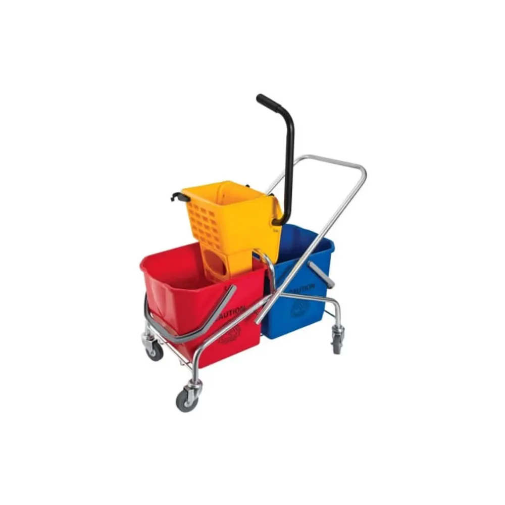 Double Mop Trolly 25lt Bucket x 2 + Wrin
