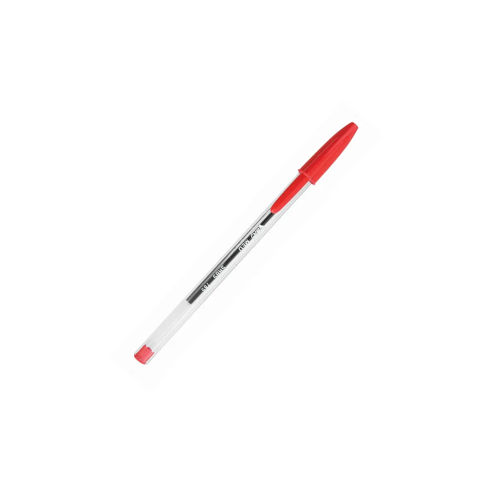 Pen Bic Crystal Med Red Single