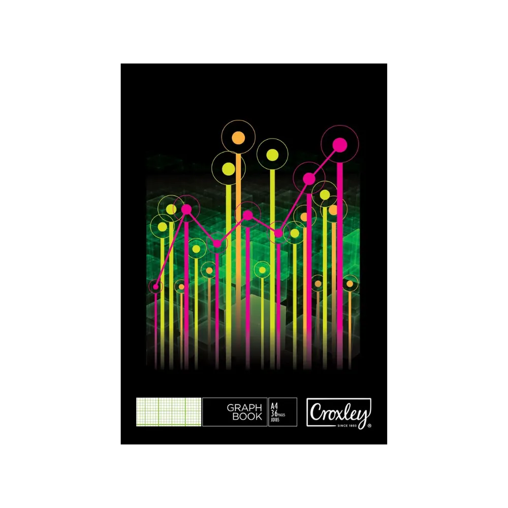 [6001396002290] Book A4 36p Graph JD185 - Croxley 