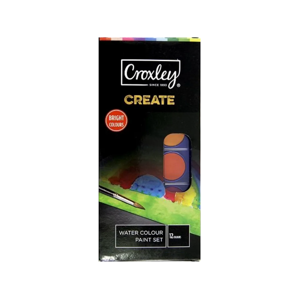 [6001396064939] Paint Water Colour 12 - Croxley 