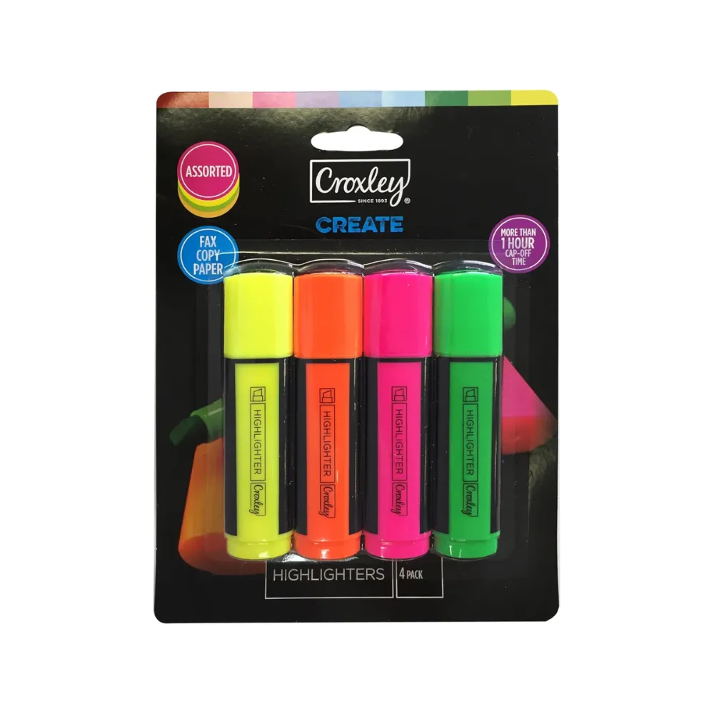 Highlighter Create 4`s - Croxley 