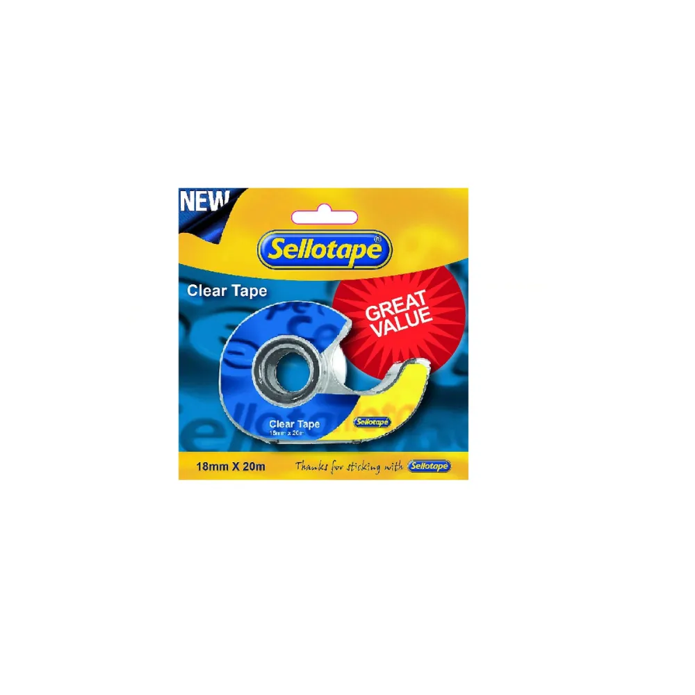 [6001396065899] Sellotape Clear 18x20 Casette Carded