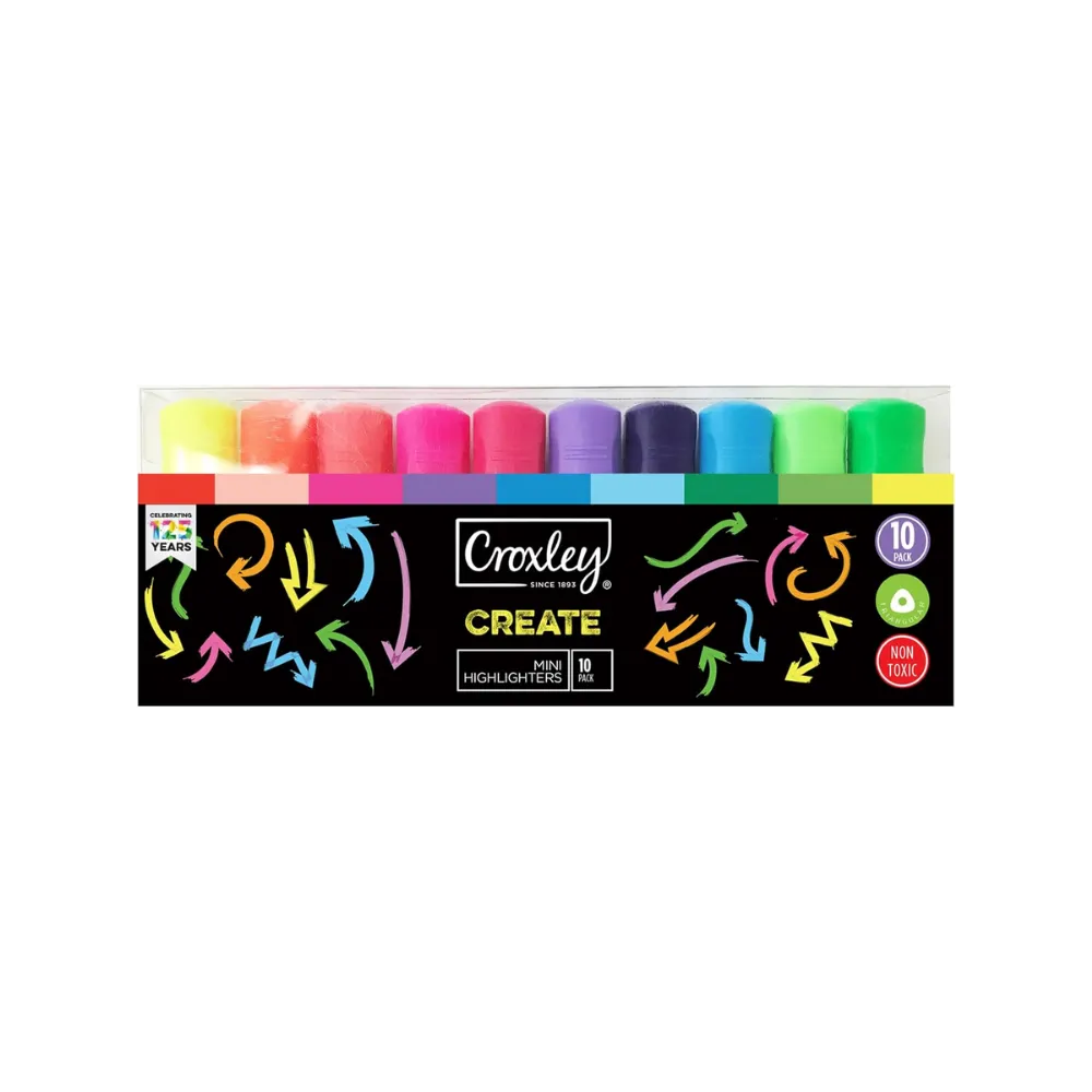 Highlighter Mini 10`s - Croxley 