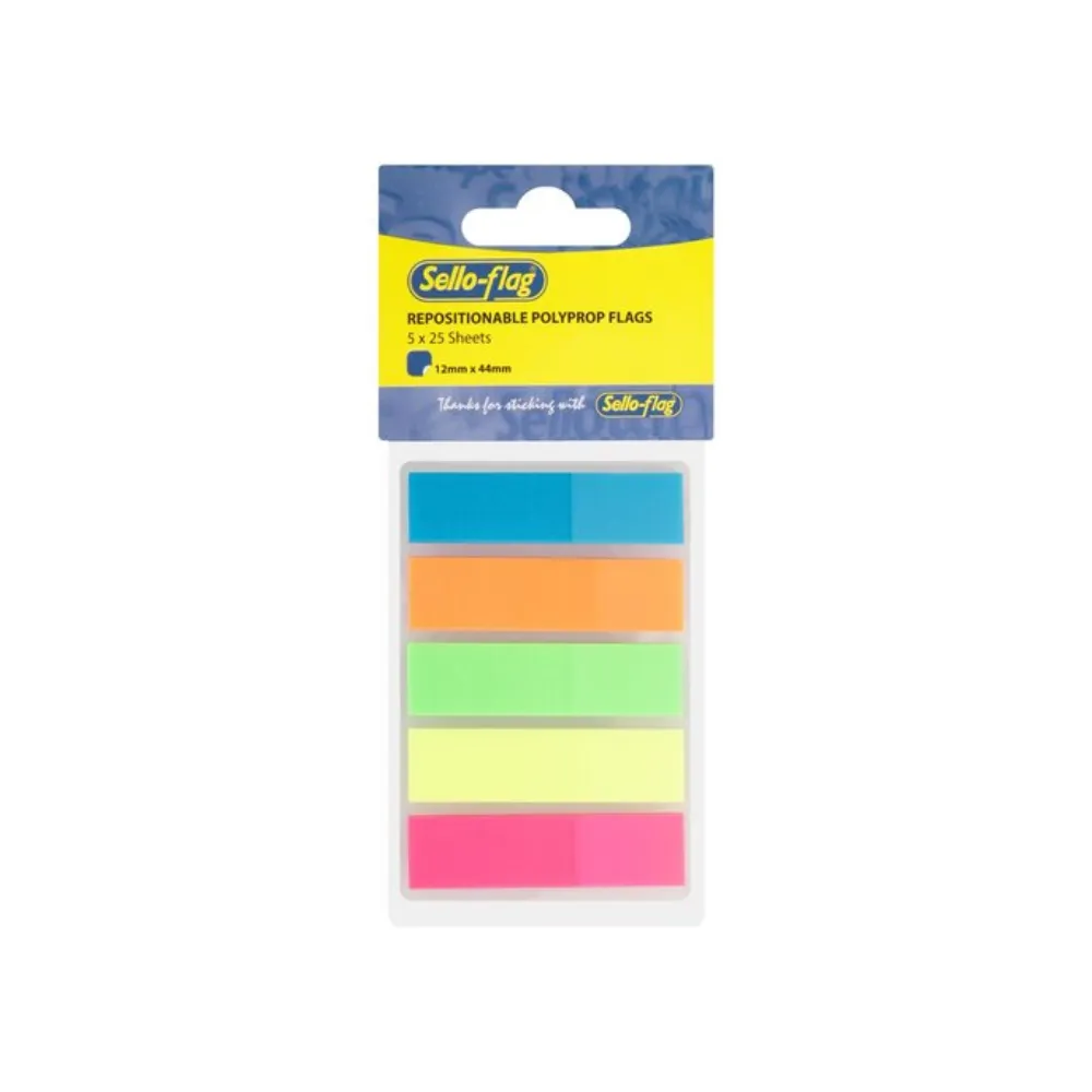 Sello-Flag pp arrow tabs 5x25 sheets