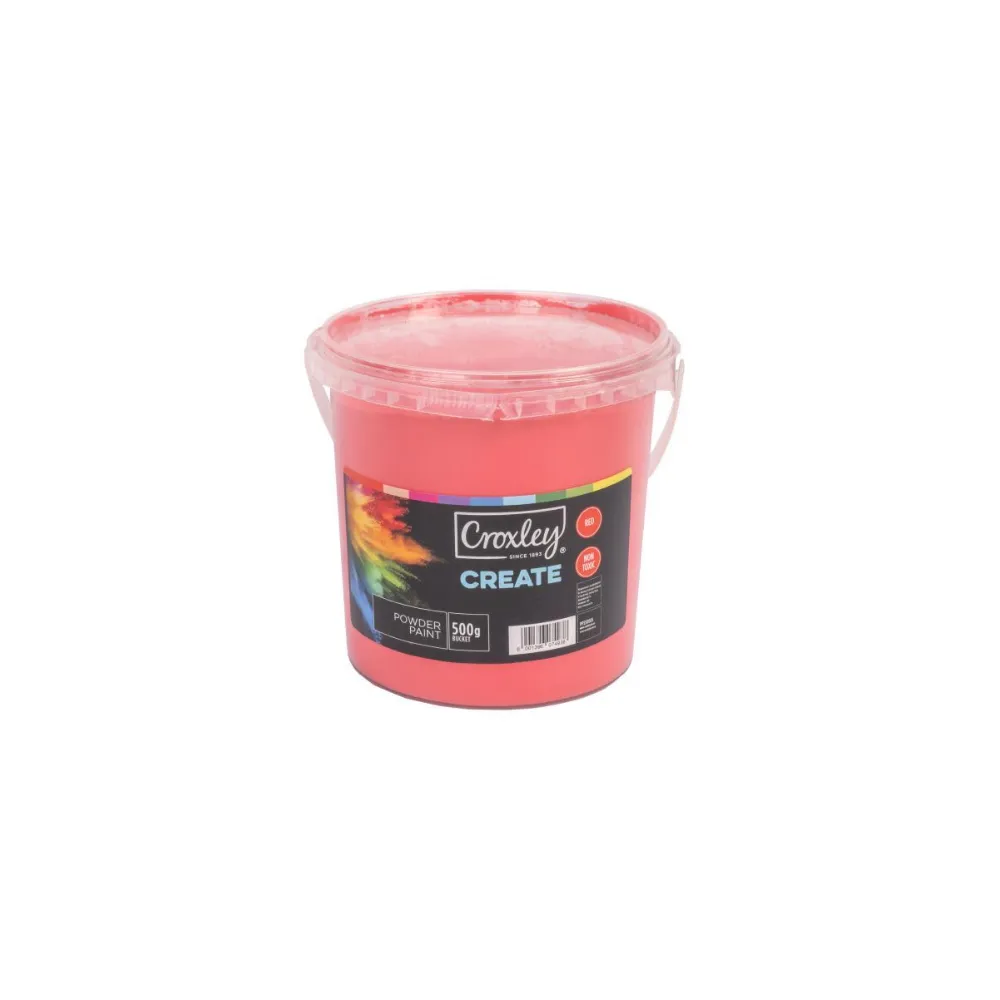 [6001396074938] Powder Paint Croxley 500gsm Bucket - Red