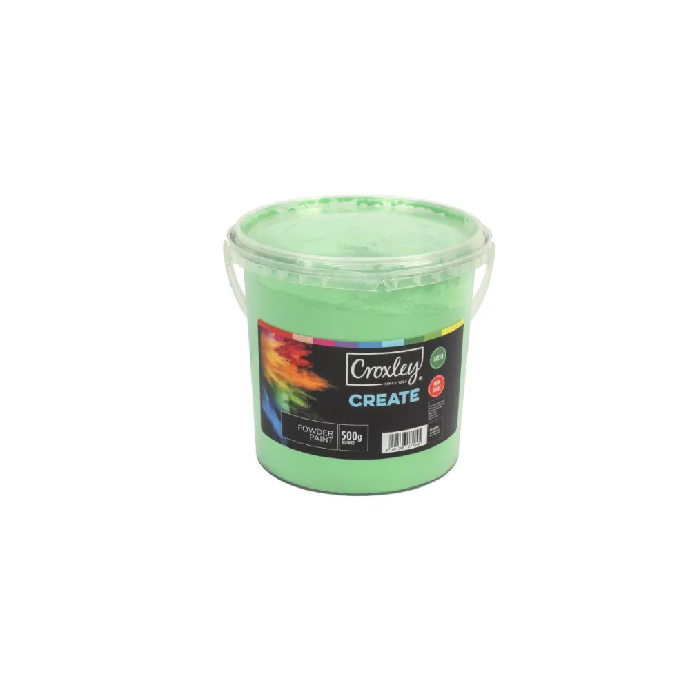[6001396074945] Powder Paint Croxley 500gsm Bucket - Green