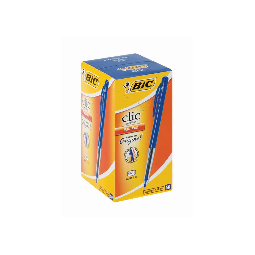 [6001539104089] Pen Bic Clic Med Blue 60`s