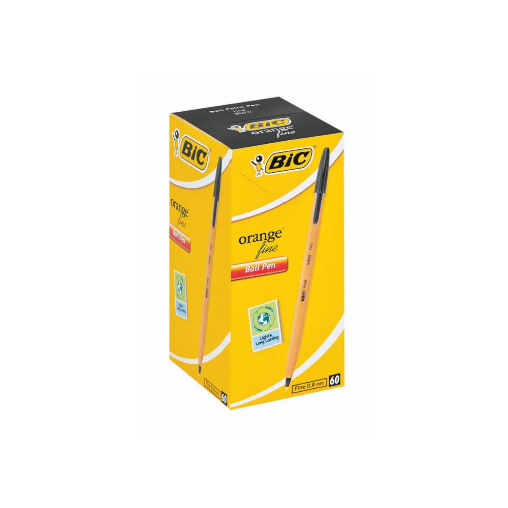 Pen Bic Orange Fine Black 60`s