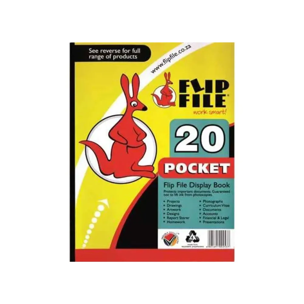 [6001691002537] Display book A4 Kangaroo 20p