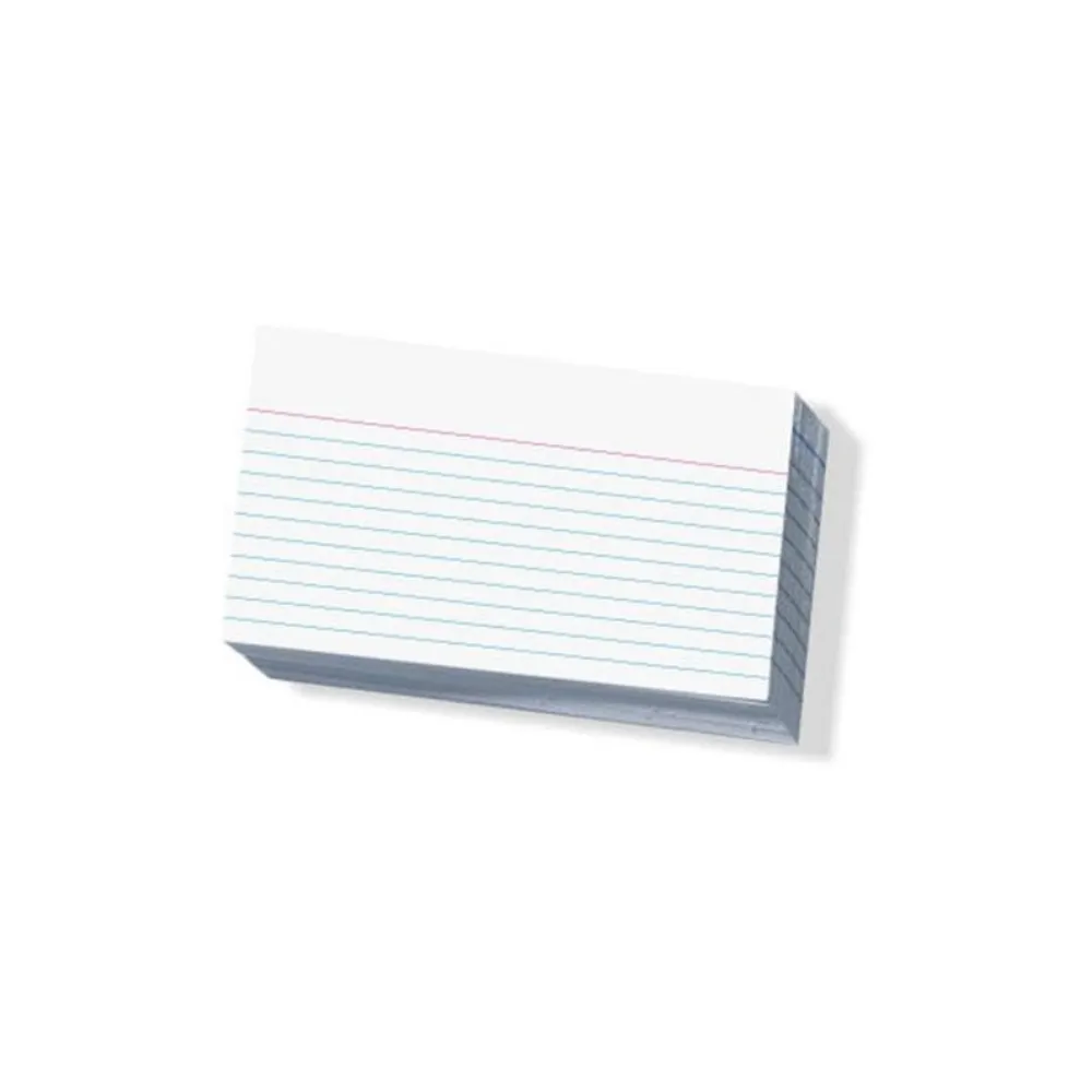 [6001732000812] Record Cards 125x75mm White - Nexx