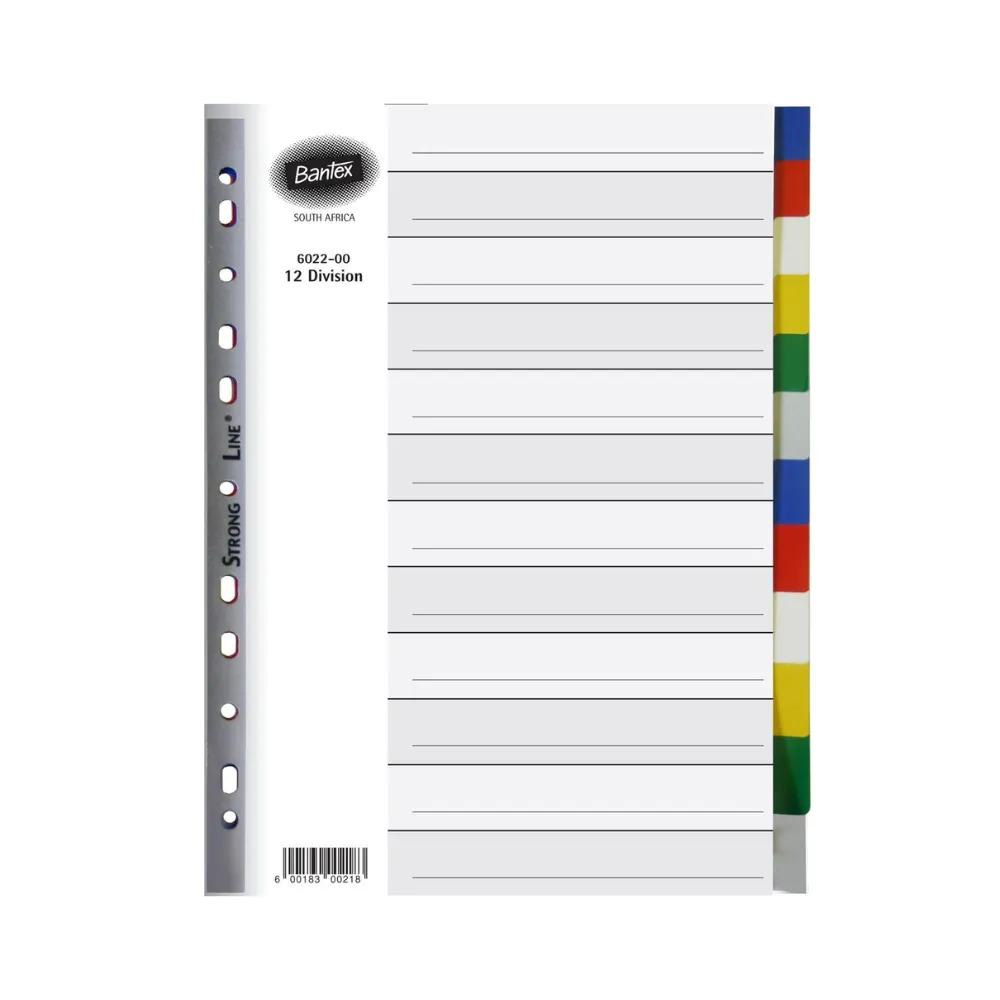 Index Divider 12 Tab - Bantex