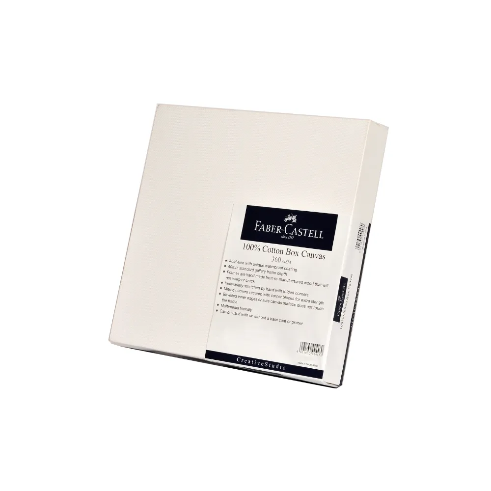 Canvas Box 360gsm Deep Edge 14"x14" - Faber-Castell