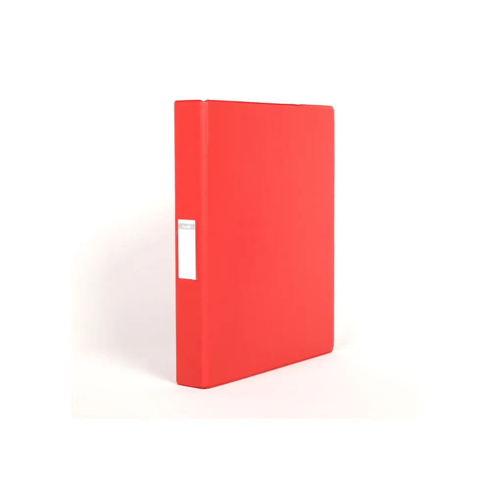 [6001830006013] File Ringbinder A4 PVC 25mm Red B1300 - Bantex 