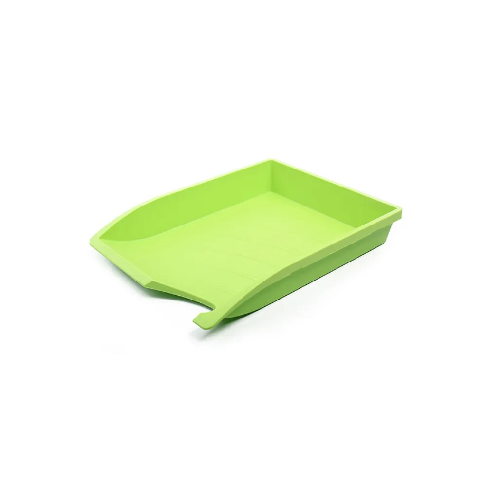 Desk Letter Tray Lime Green Optima - Bantex