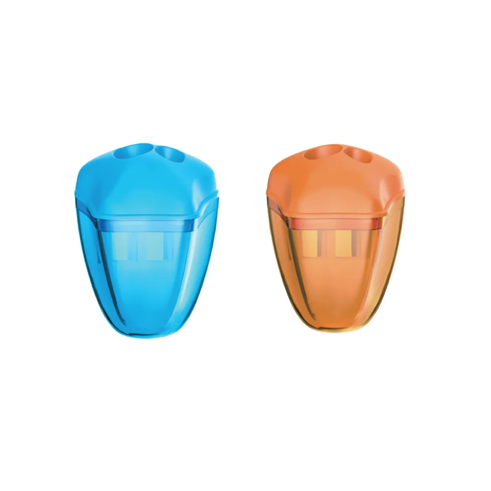 [6001830008987] Sharpener Two Hole Container - Bantex