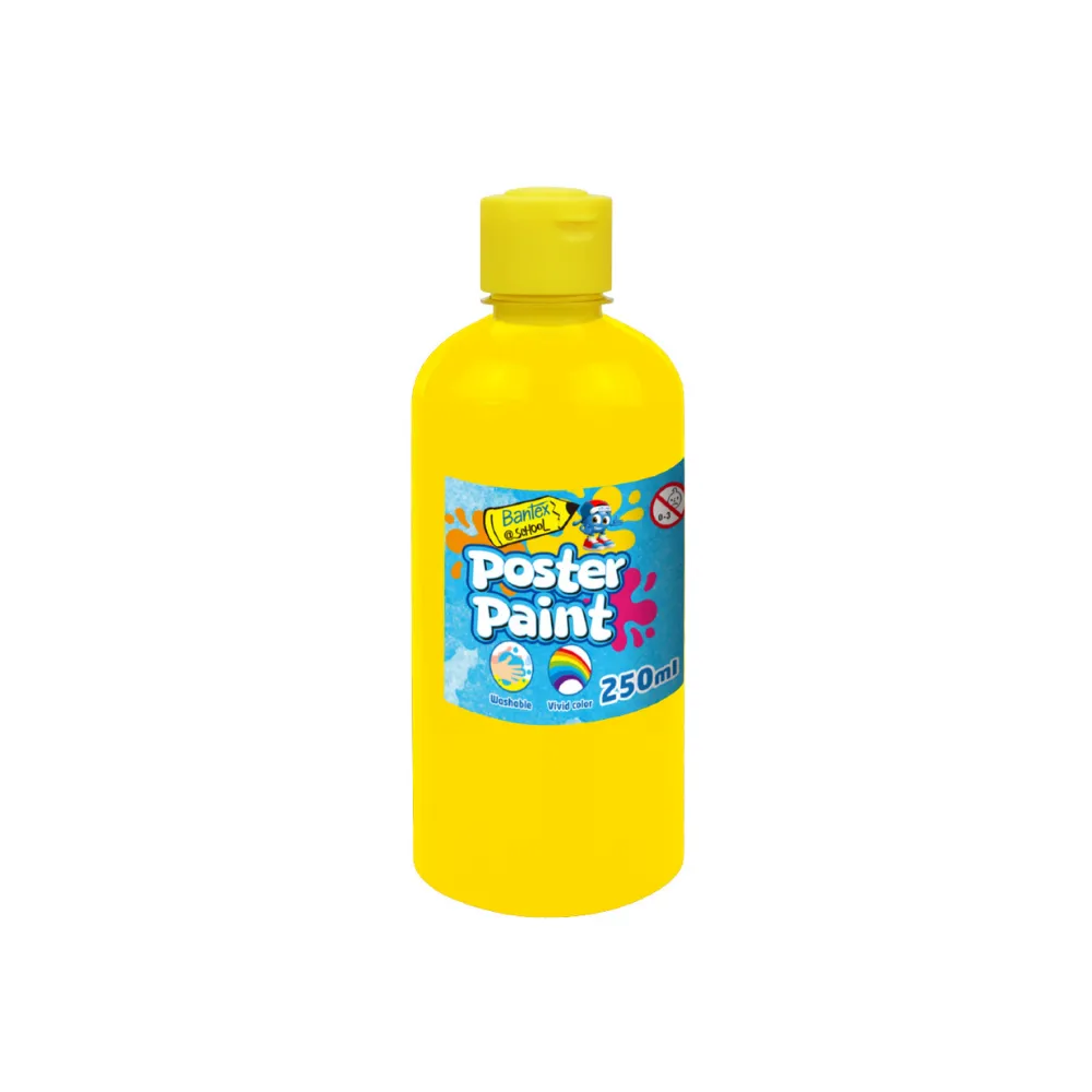 [6001830009267] Poster Paint 250ml Yellow - Bantex 