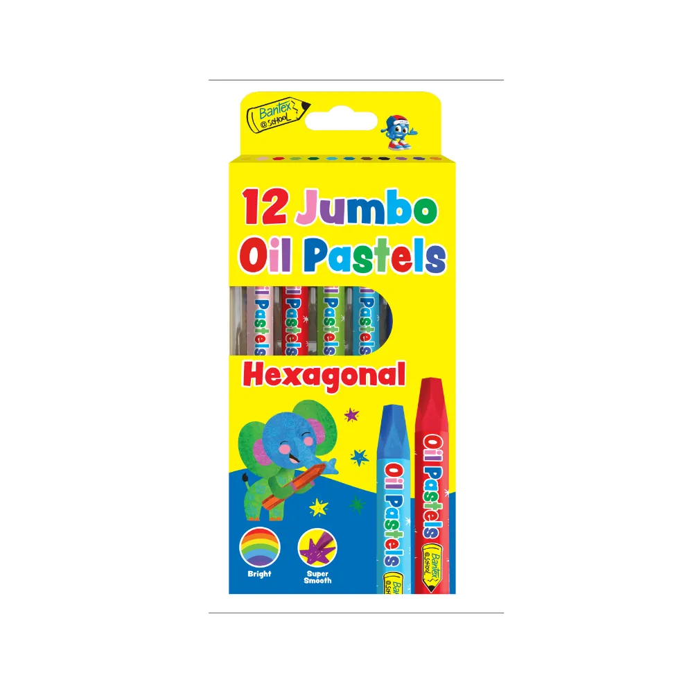 Oil Pastel Hexagon 12`s - Bantex