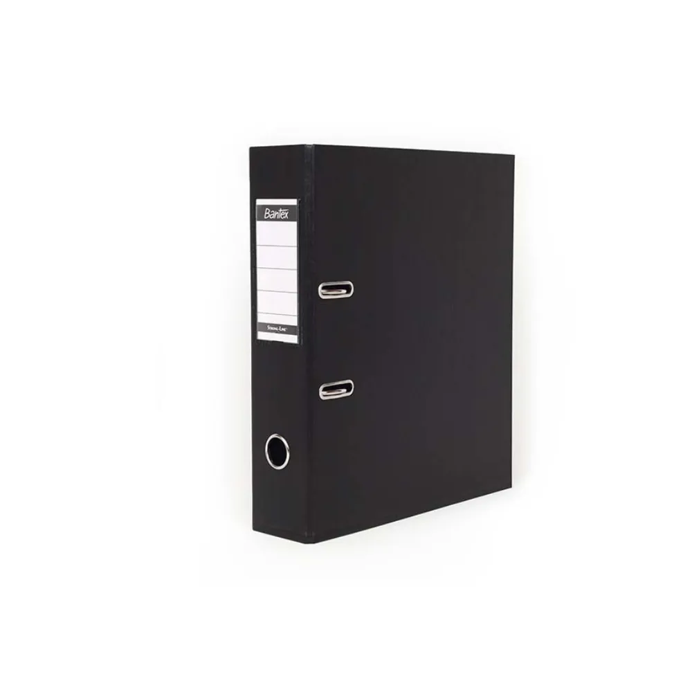 [6001830017552] File Lever Arch Black 1414 70mm - Bantex