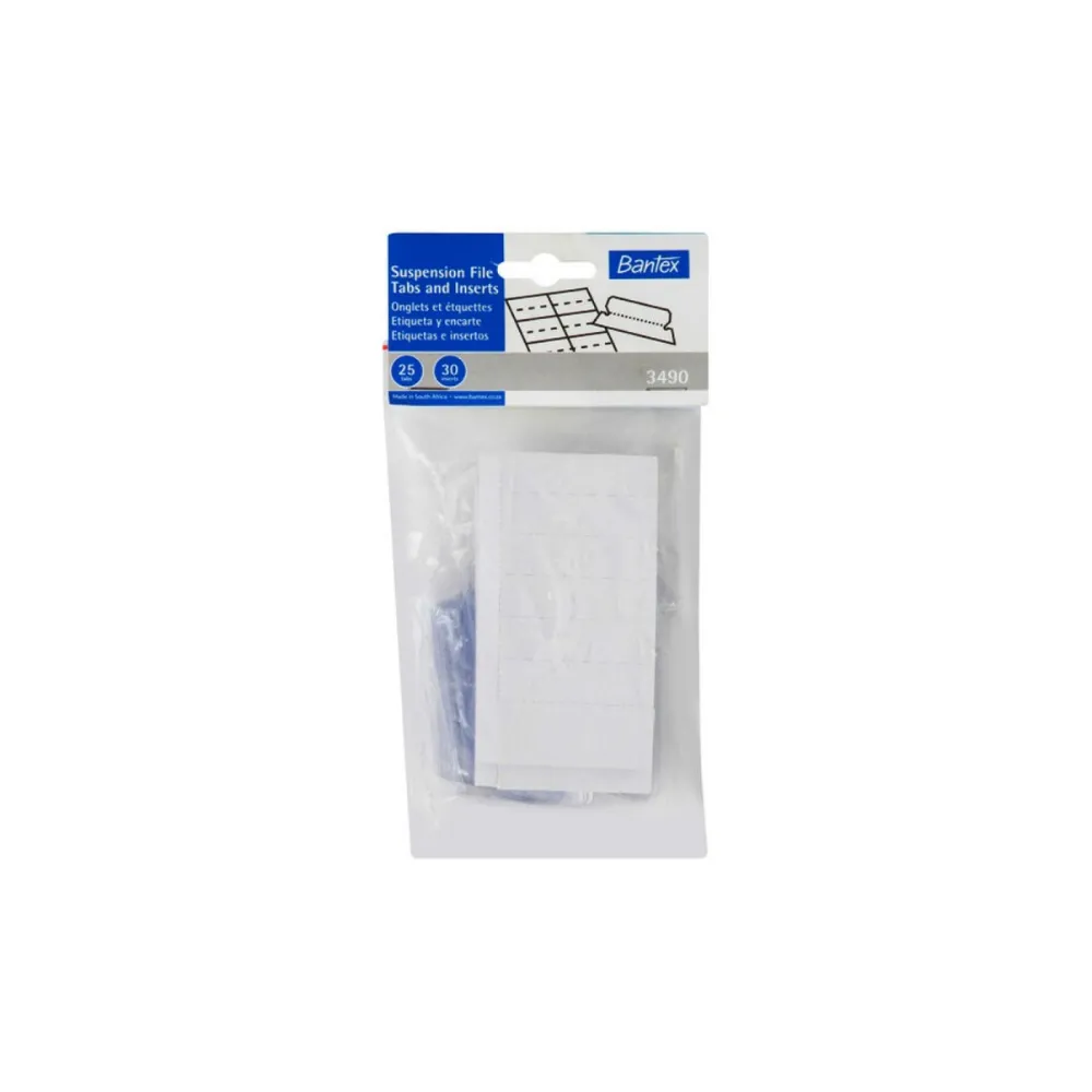 [6001830060480] Suspension File Tabs and Inserts - Bantex 