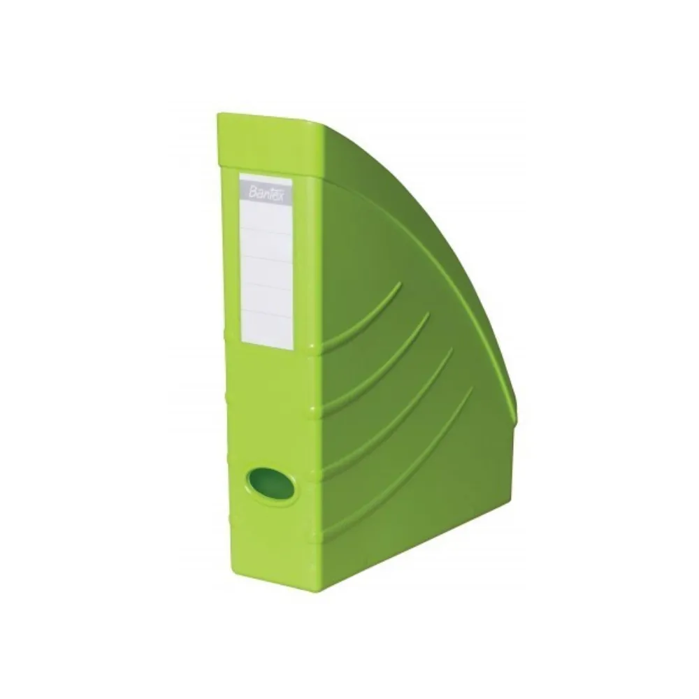 [6001830078959] Magazine Filing Box Lime Green Optima - Bantex