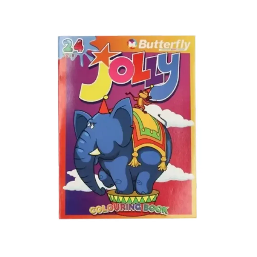 [6002242014771] Colouring Book 24p Jolly - Butterfly