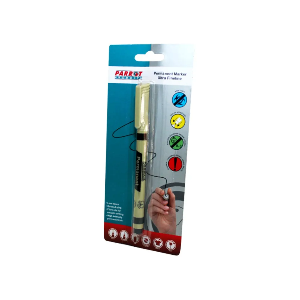 [6002305003834] Marker Permanent Ultra Fineline Black - Parrot