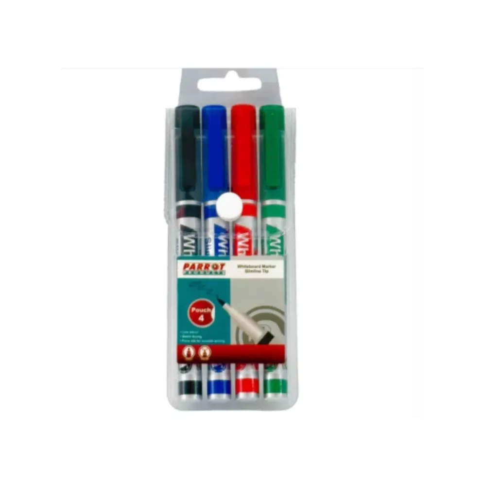 [6002305003933] Marker Whiteboard Slimline Carded 4 - Parrot
