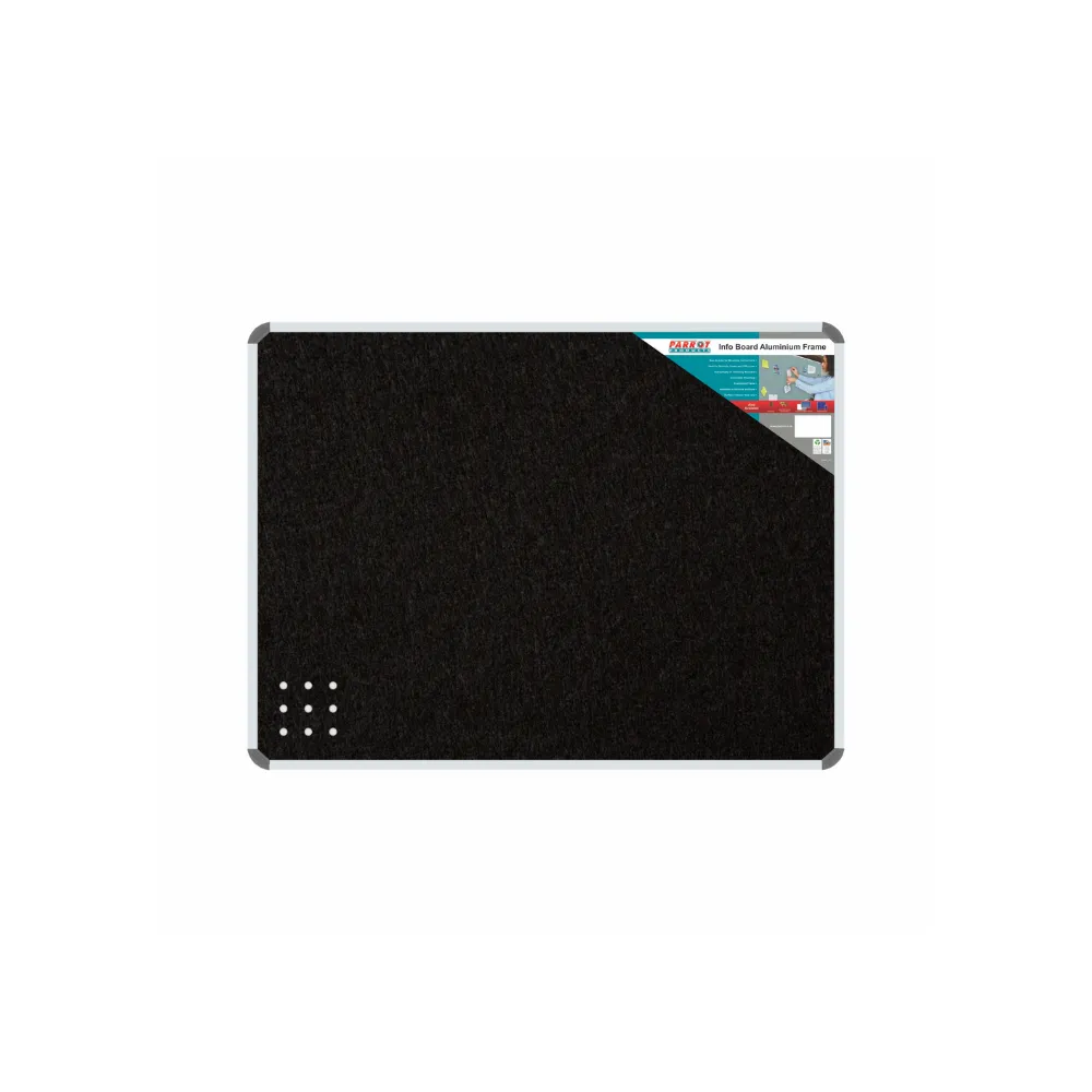Info Board Aluminium Frame 600 x 450mm Black - Parrot