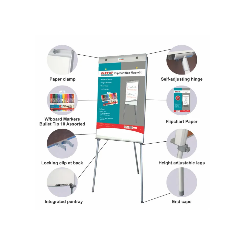 Flip Chart Non Magnetic Retail Stand - Parrot