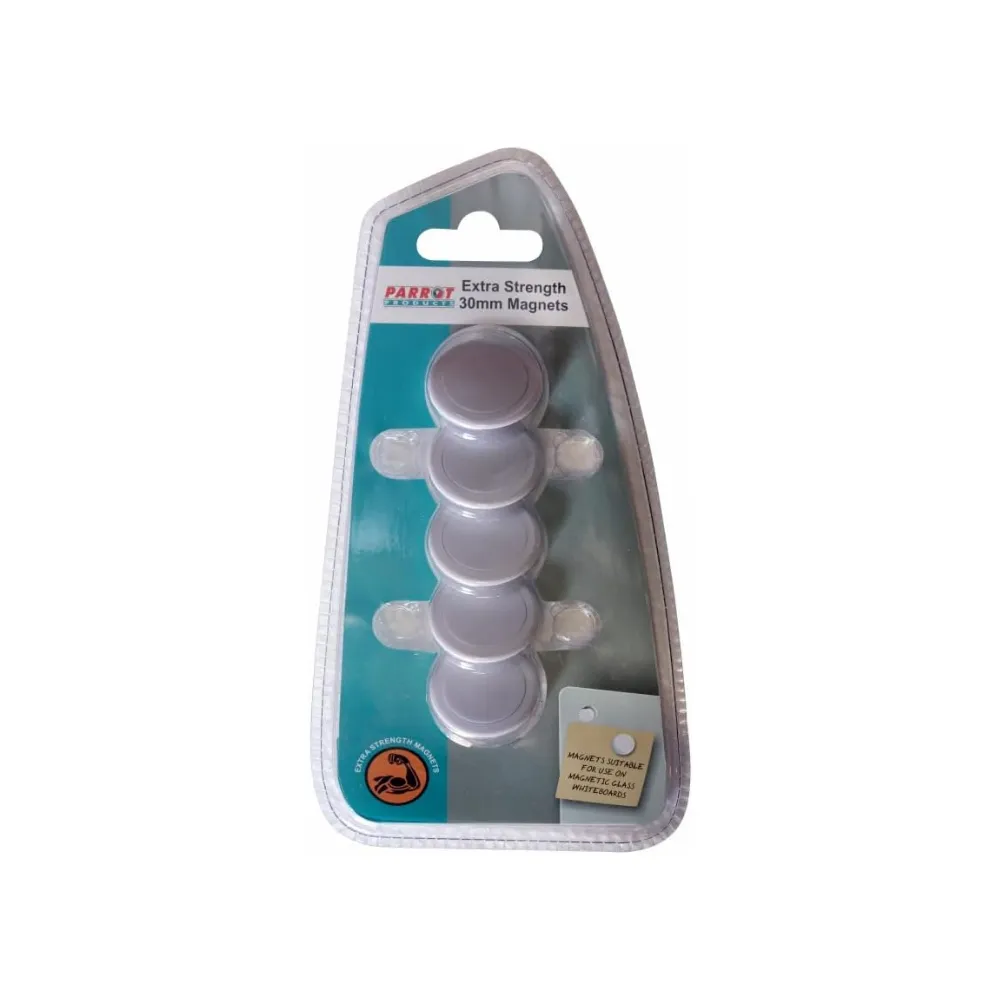 Magnets Circle 30mm 5pce Extra Strong - Parrot