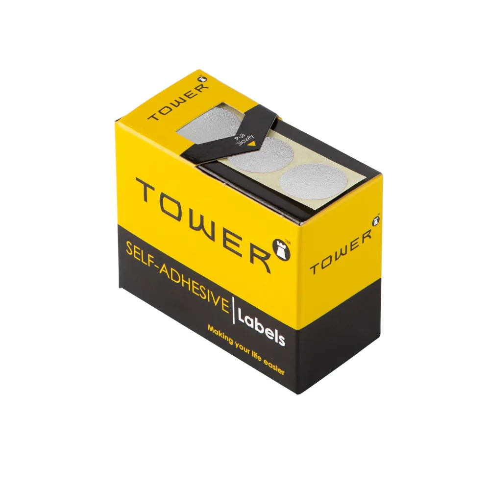 Label 19mm Dia White - Tower