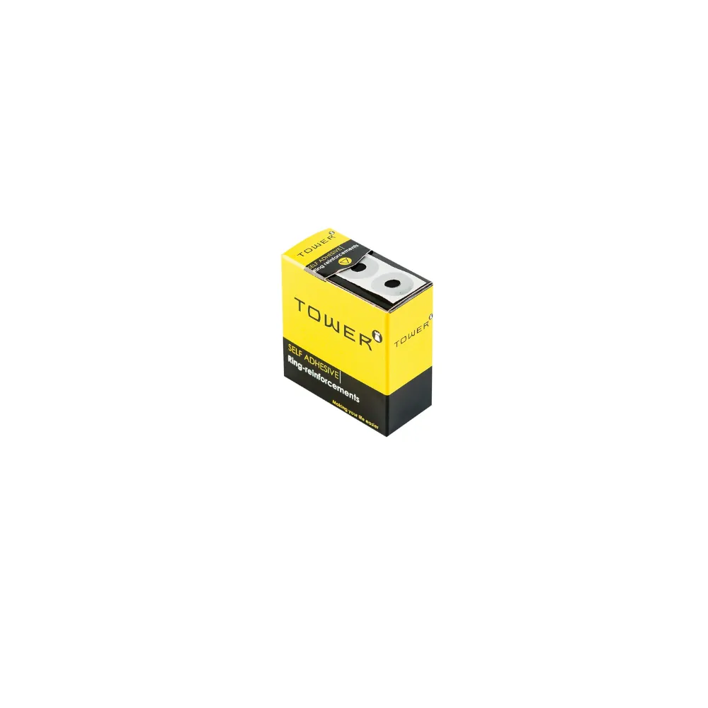 [6002866003267] Label Ring Re Inforce Clear PVC - Tower